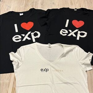 Set of 3 eXp & eXp Luxury Women’s t-shirts